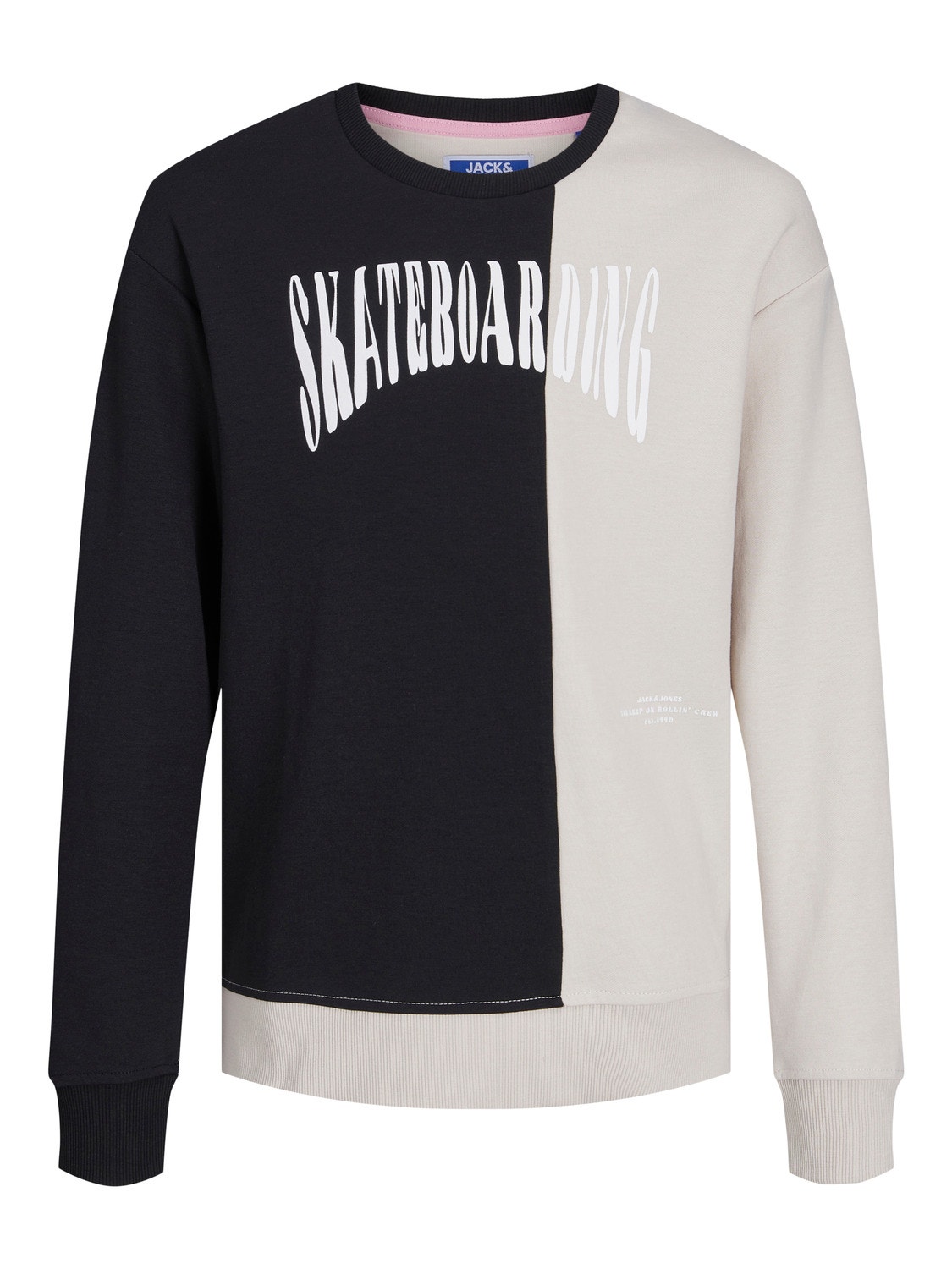 Jack & Jones Colour block Crew neck Sweatshirt For boys -Tap Shoe - 12235688