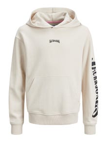 Jack & Jones Gedrukt Hoodie Voor jongens -Moonbeam - 12235690