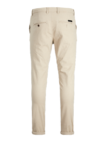 Jack & Jones Παντελόνι Slim Fit Chinos Μεγάλο μέγεθος -Dune - 12235773