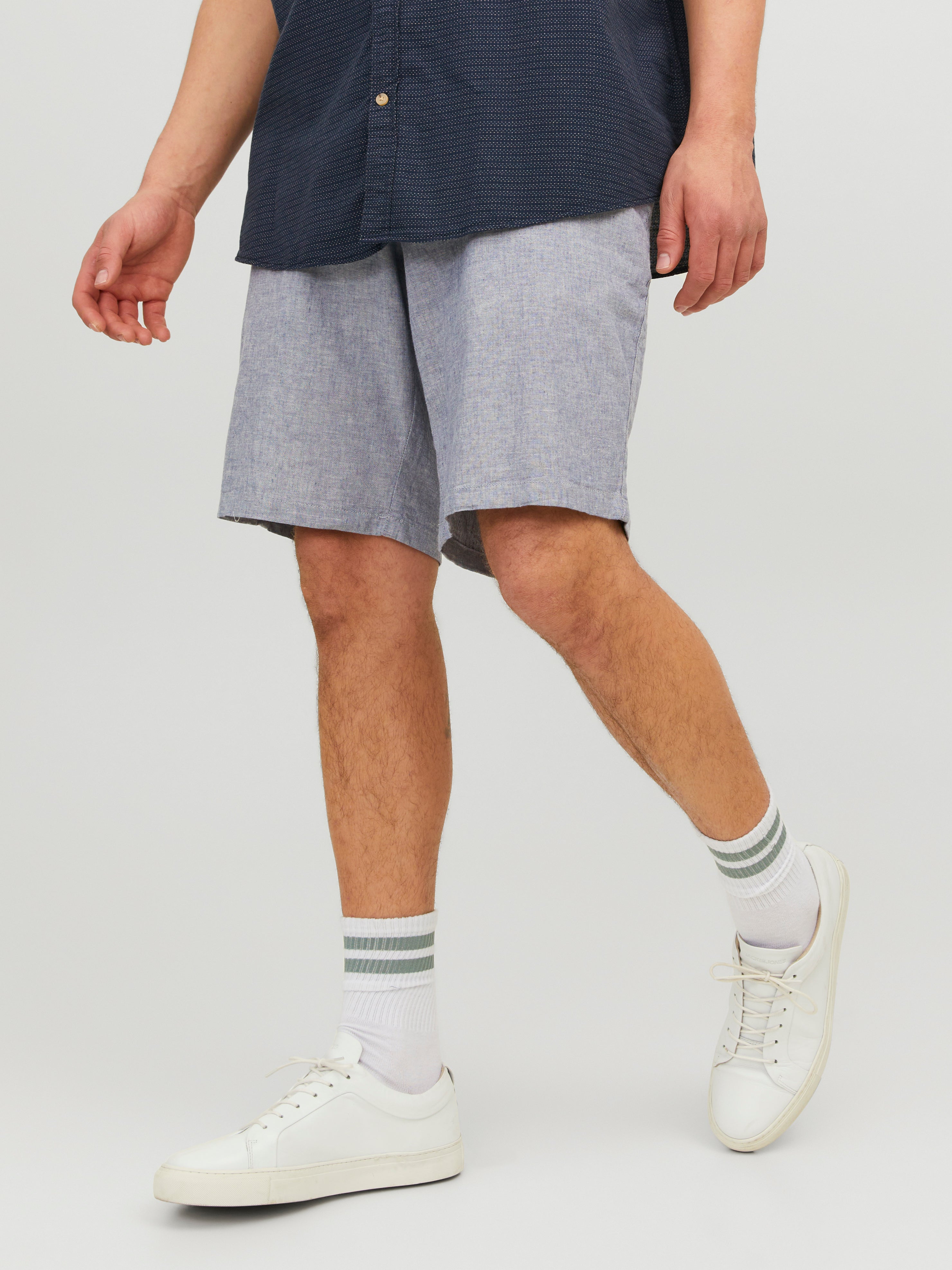 Plus size chino store shorts