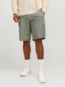 Jack & Jones Plus Regular Fit Šortky Chino -Deep Lichen Green - 12235793