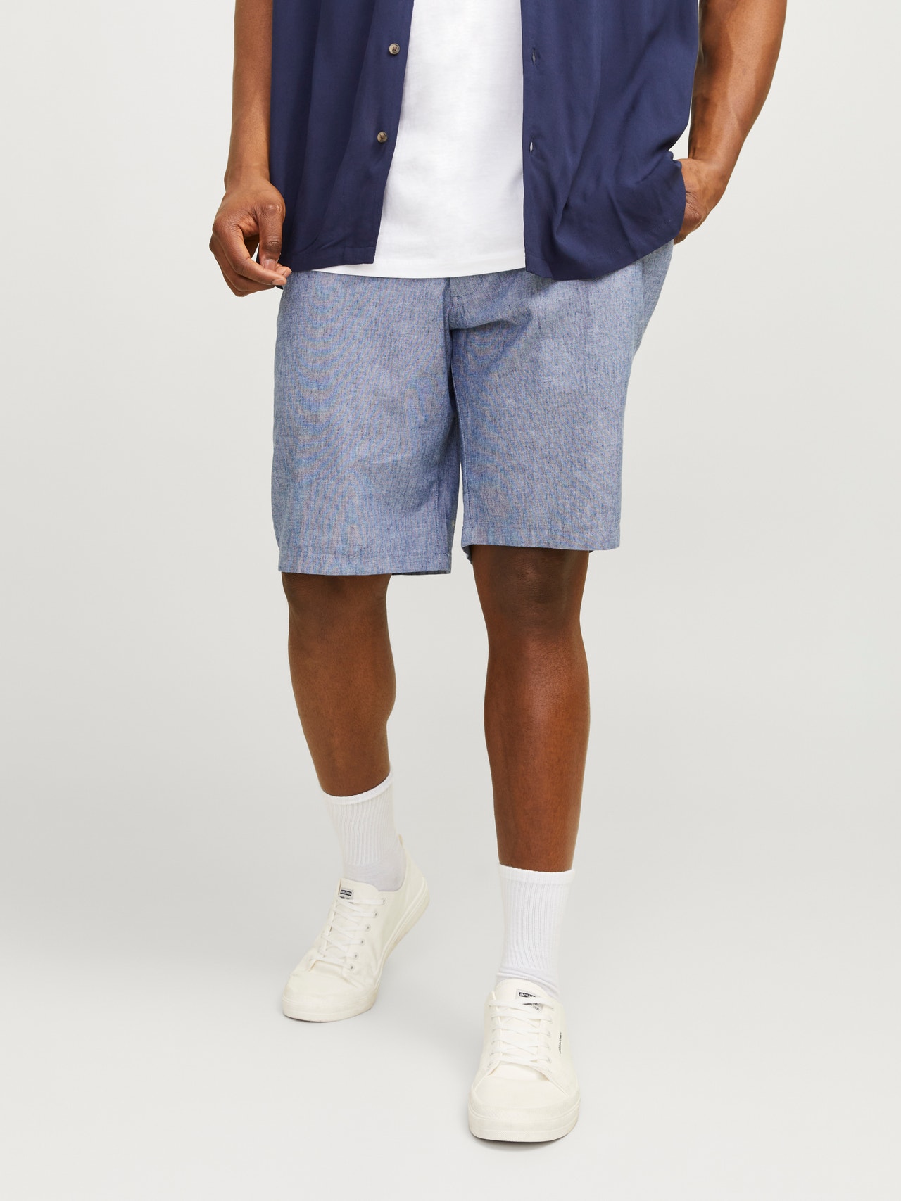 Jack & Jones Plus Size Regular Fit Chino shorts -Faded Denim - 12235793