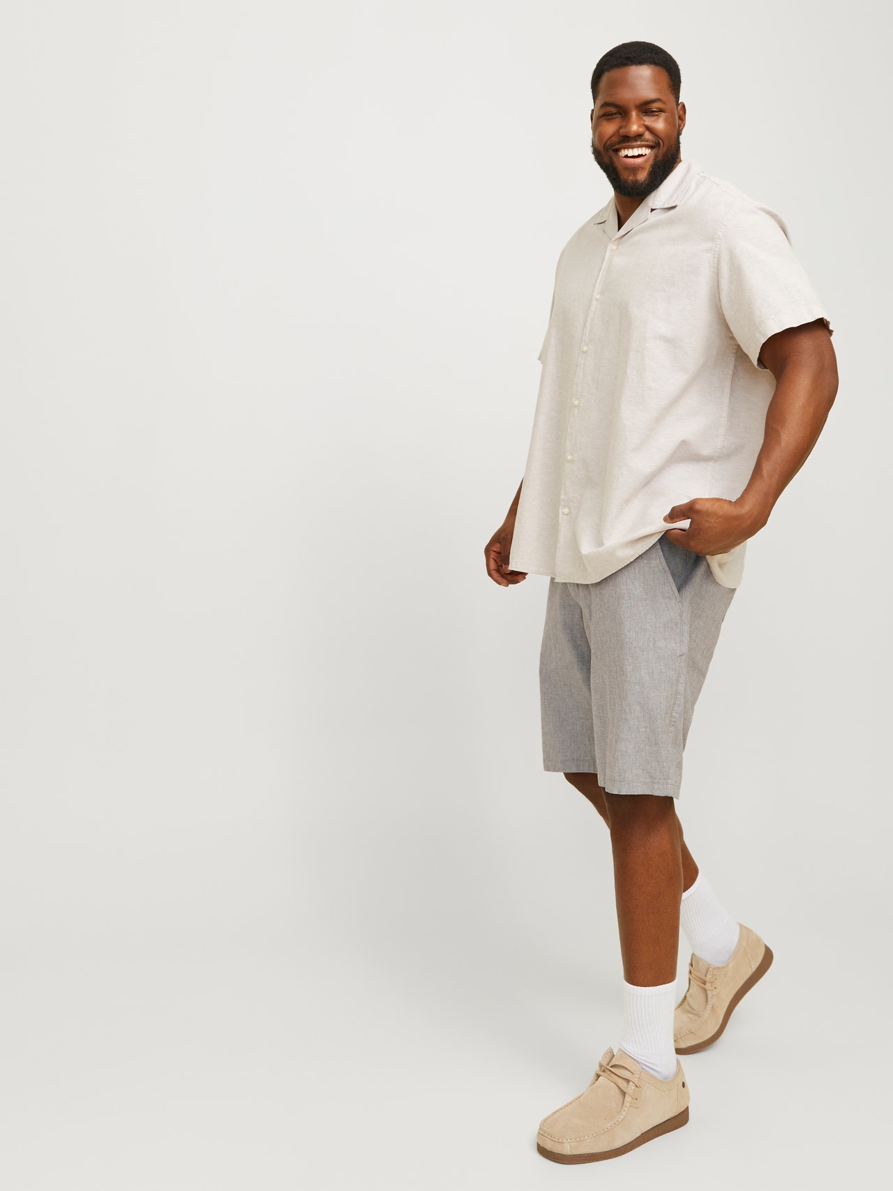 Jack & Jones Plus Size Regular Fit Chino shorts -Bungee Cord - 12235793