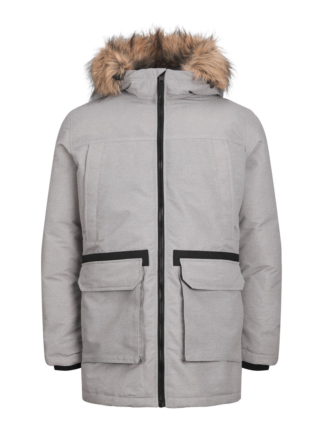 Jack & Jones Parka -Light Grey Melange - 12235858