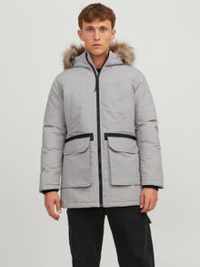 Jack & Jones Parka -Light Grey Melange - 12235858