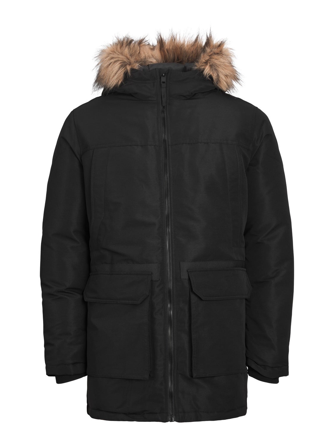 Jack and jones shop mens core parka black