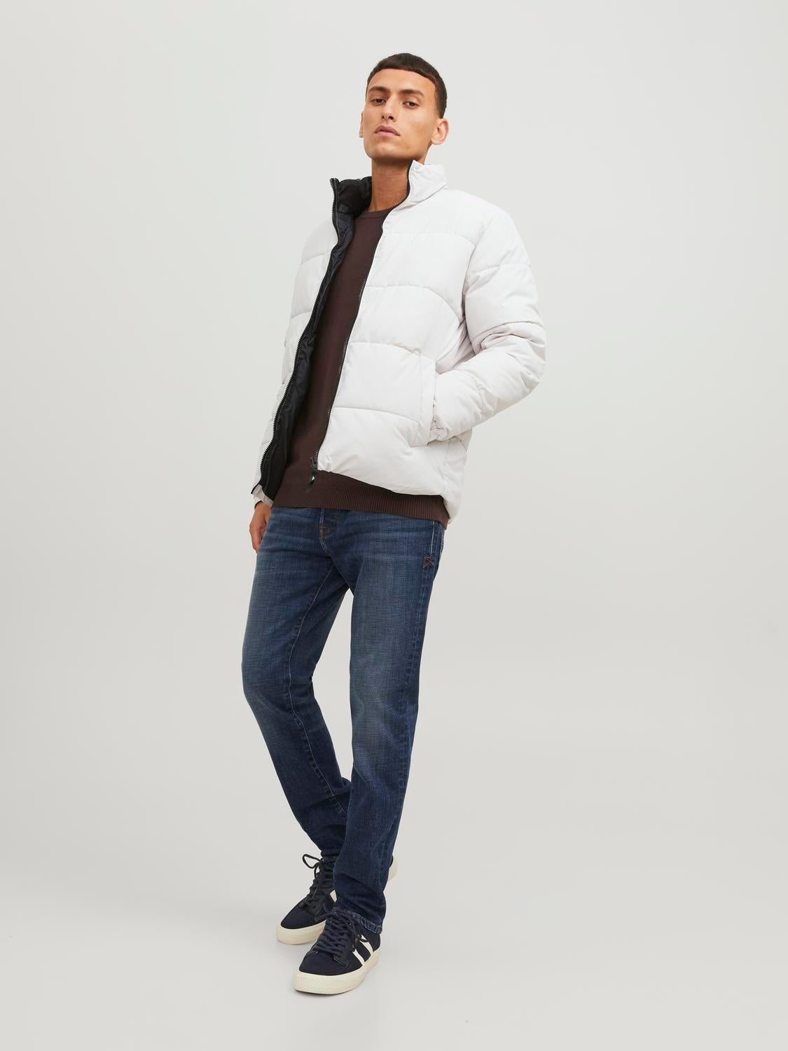 Buy Men's White Sleeveless Puffer Hoodie Jacket Online at Sassafras