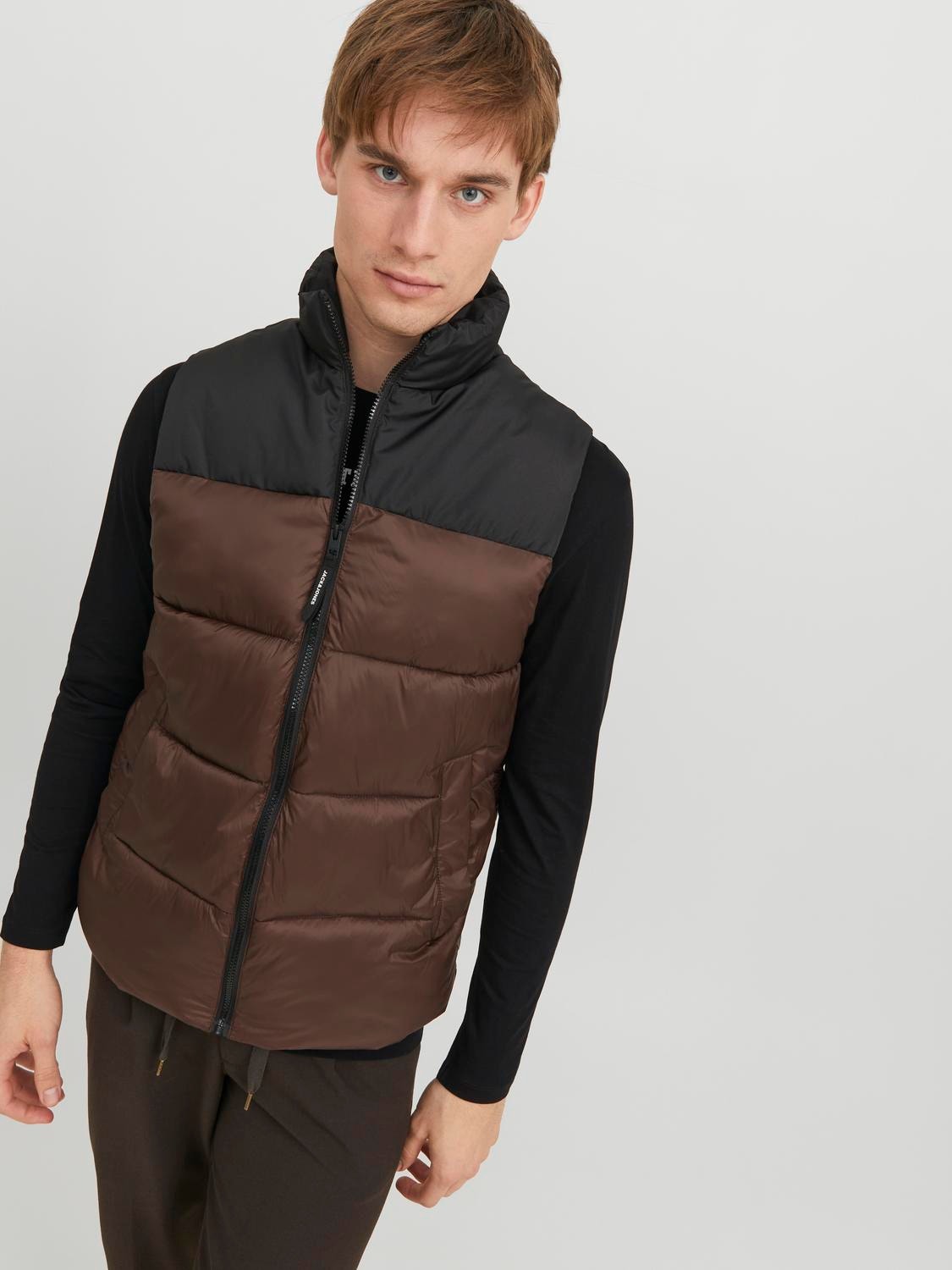 Jack & Jones Καπιτονέ γιλέκο -Seal Brown - 12235861