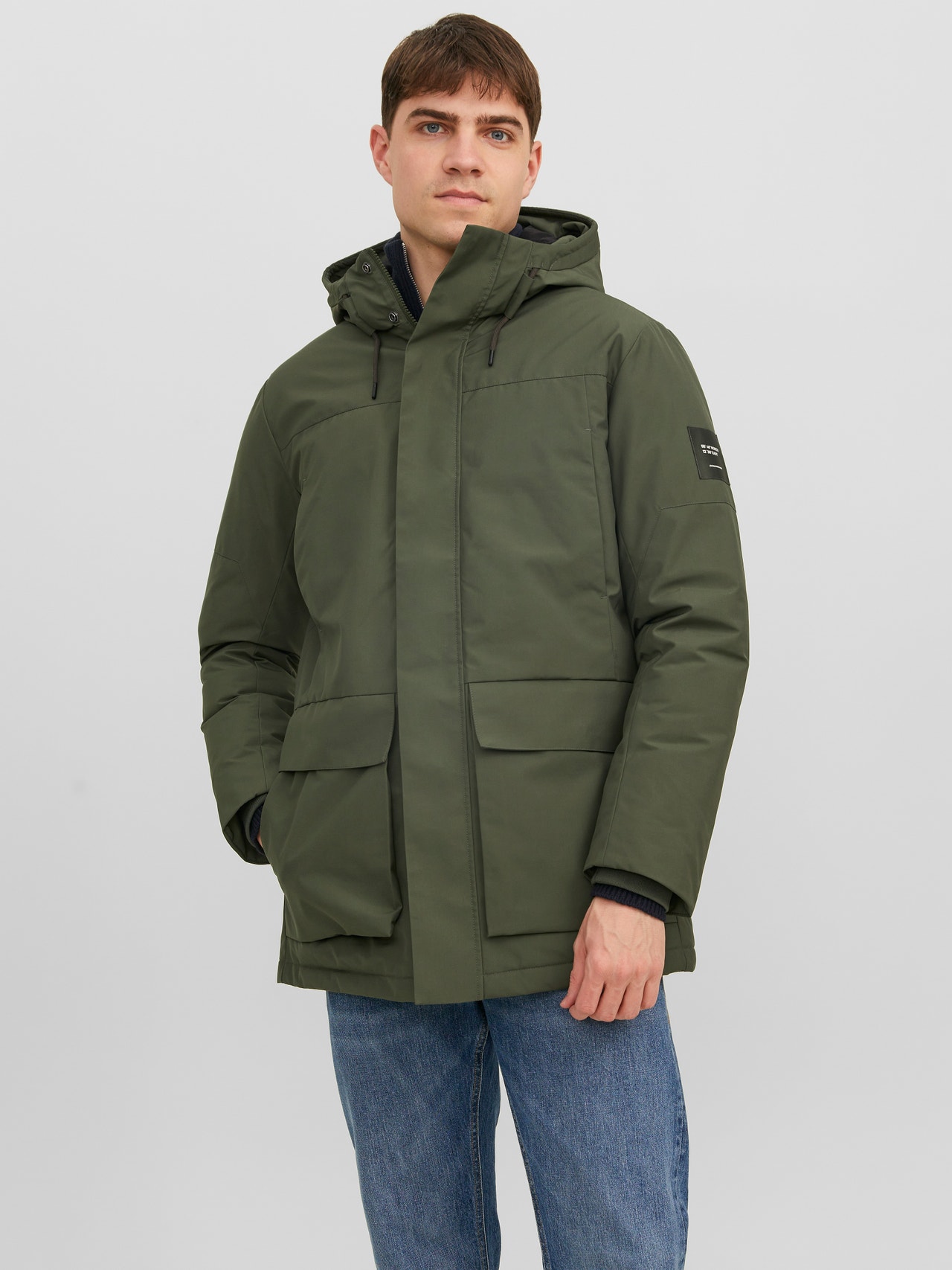 Calvin klein fake down technical parka Clearance