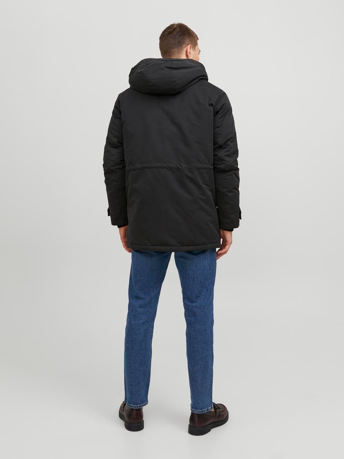 Jack & jones latte parka sales hoodie mont