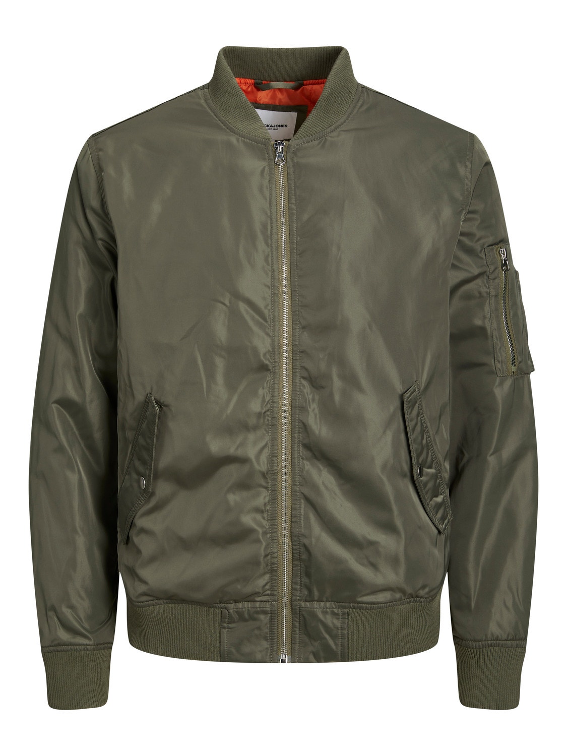 Jack&Jones® Rush Bomber Jacket - Men's Coats/Jackets in Dusky Green