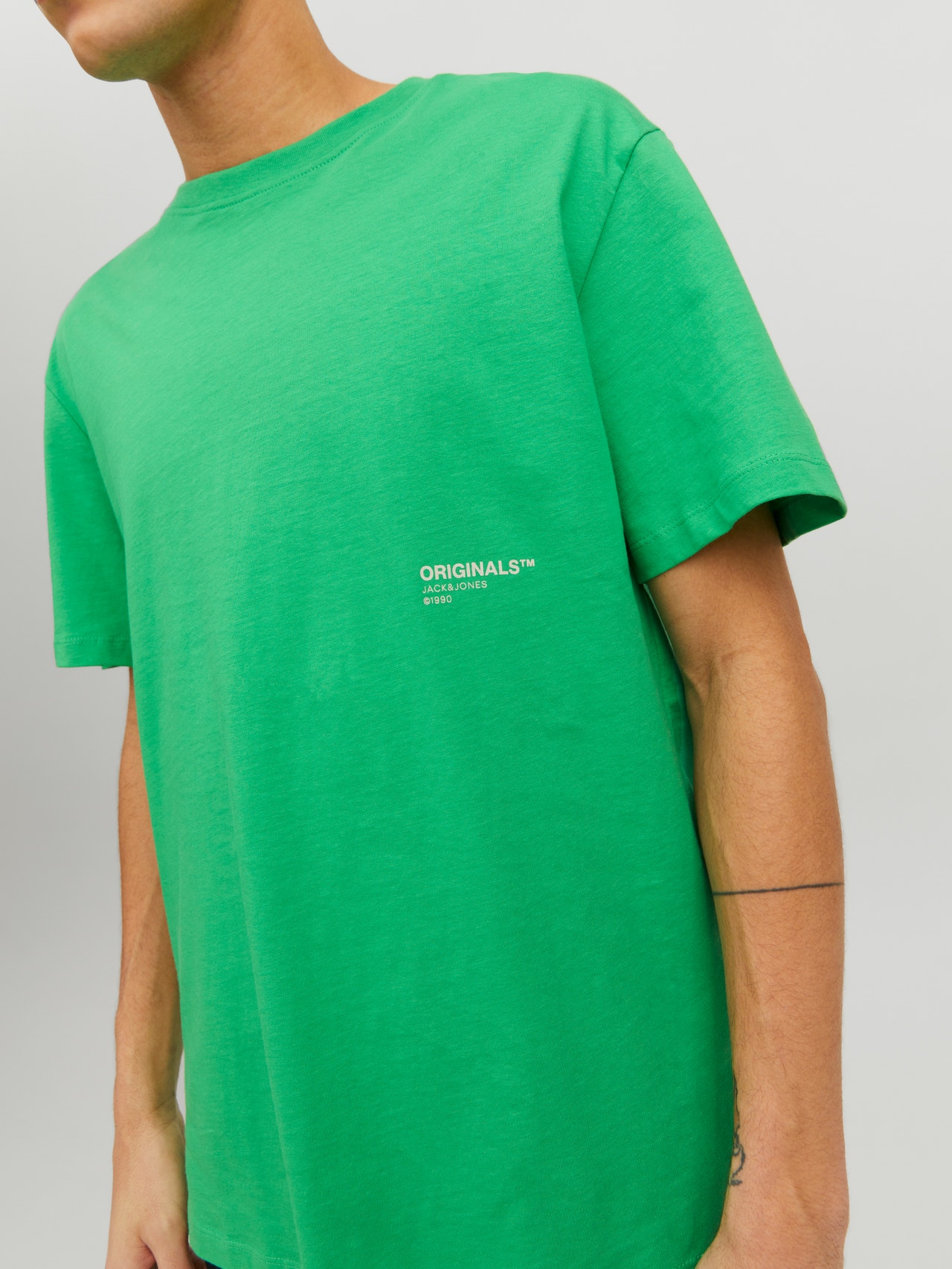 Jack & Jones Printed Crew neck T-shirt -Island Green - 12235880