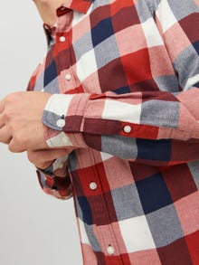 Jack & Jones Slim Fit Checked shirt -Cinnabar - 12235965