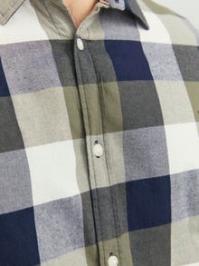 Jack & Jones Slim Fit Geruit overhemd -Dusty Olive - 12235965