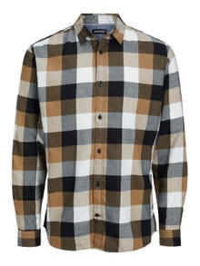 Jack & Jones Slim Fit Checked shirt -Otter - 12235965