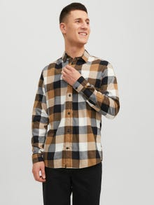 Jack & Jones Slim Fit Rutig skjorta -Otter - 12235965