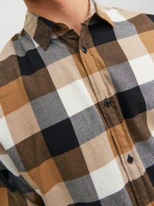 Jack & Jones Slim Fit Ruudullinen paita -Otter - 12235965