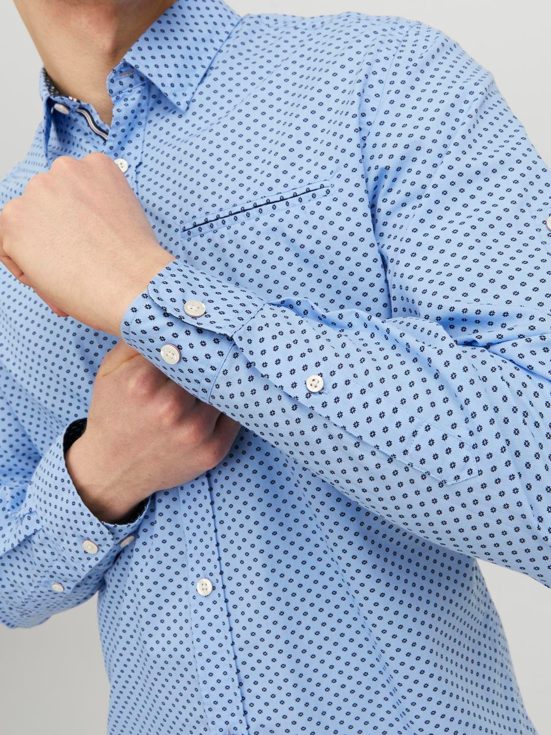 Jack & Jones Slim Fit Společenská košile -Cashmere Blue - 12235969