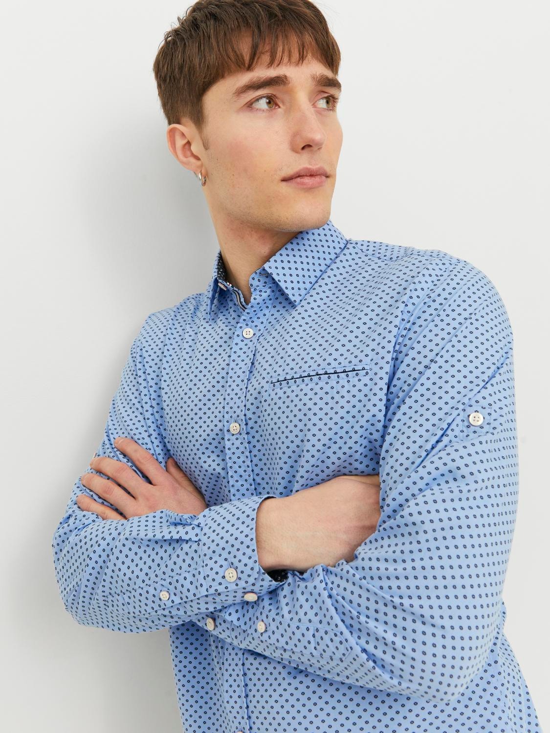 Jack & Jones Camisa formal Slim Fit -Cashmere Blue - 12235969