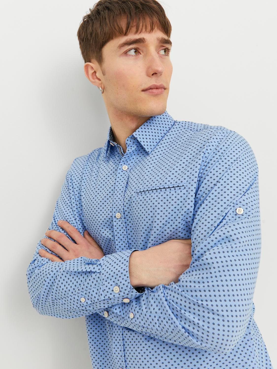 Jack & Jones Slim Fit Formeel overhemd -Cashmere Blue - 12235969