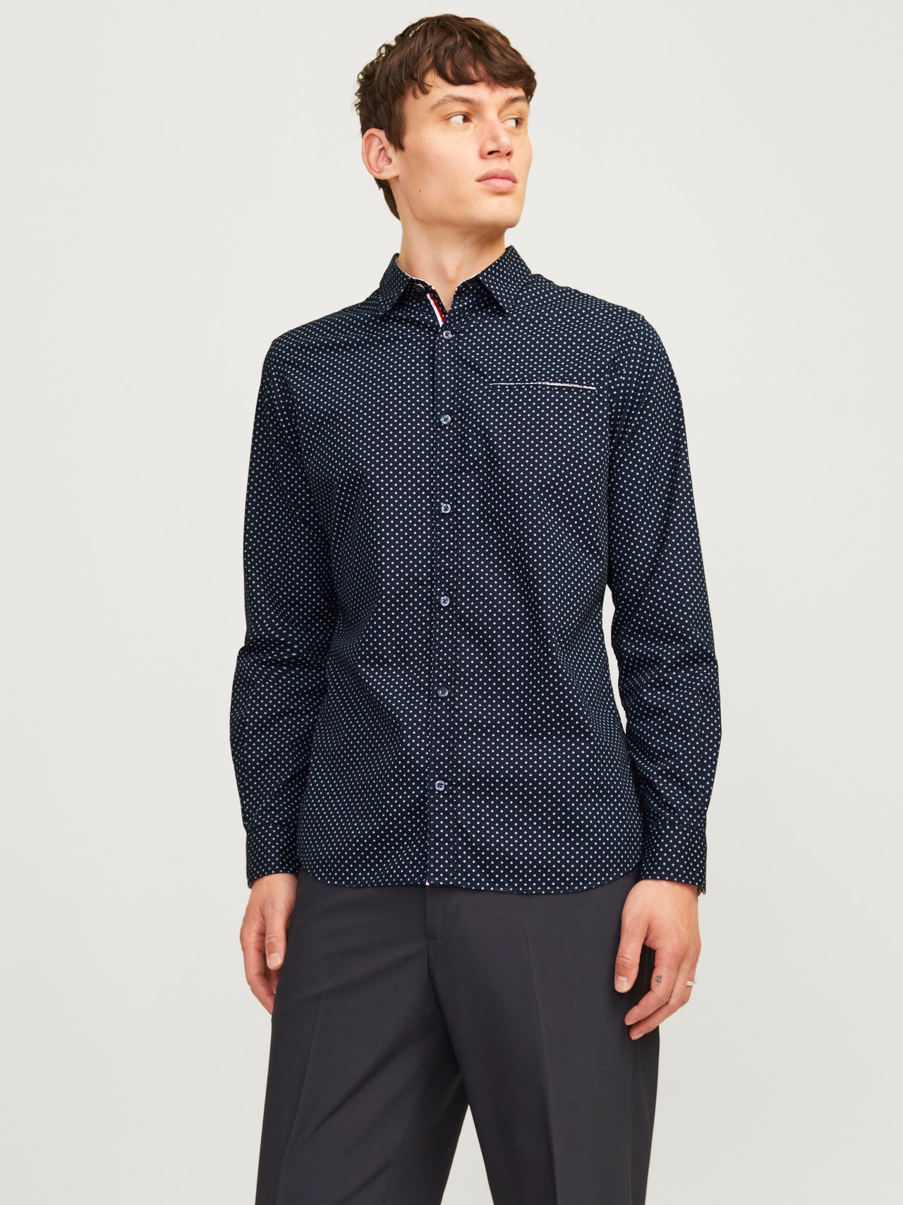 Jack & Jones Camisa Formal Slim Fit -Sky Captain - 12235969