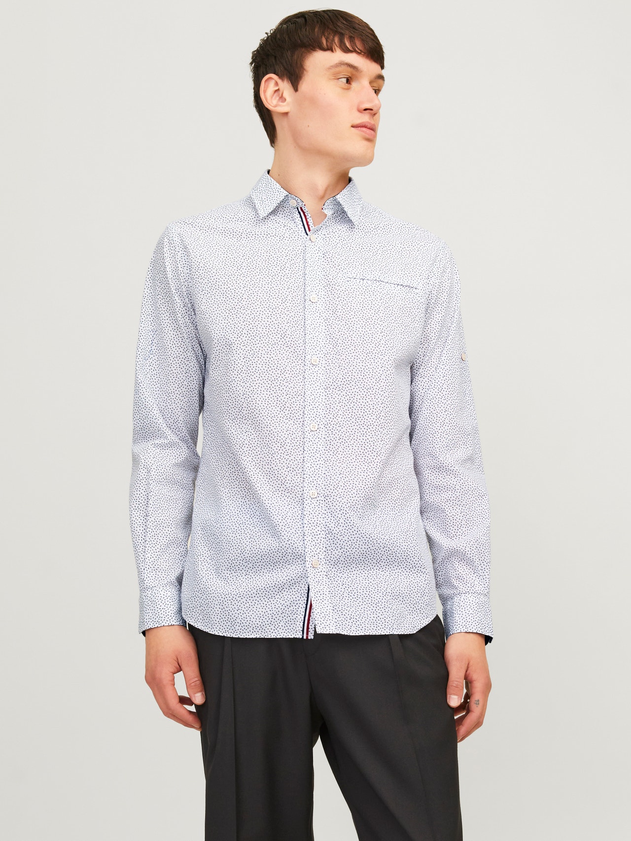 Jack & Jones Slim Fit Společenská košile -Bright White - 12235969