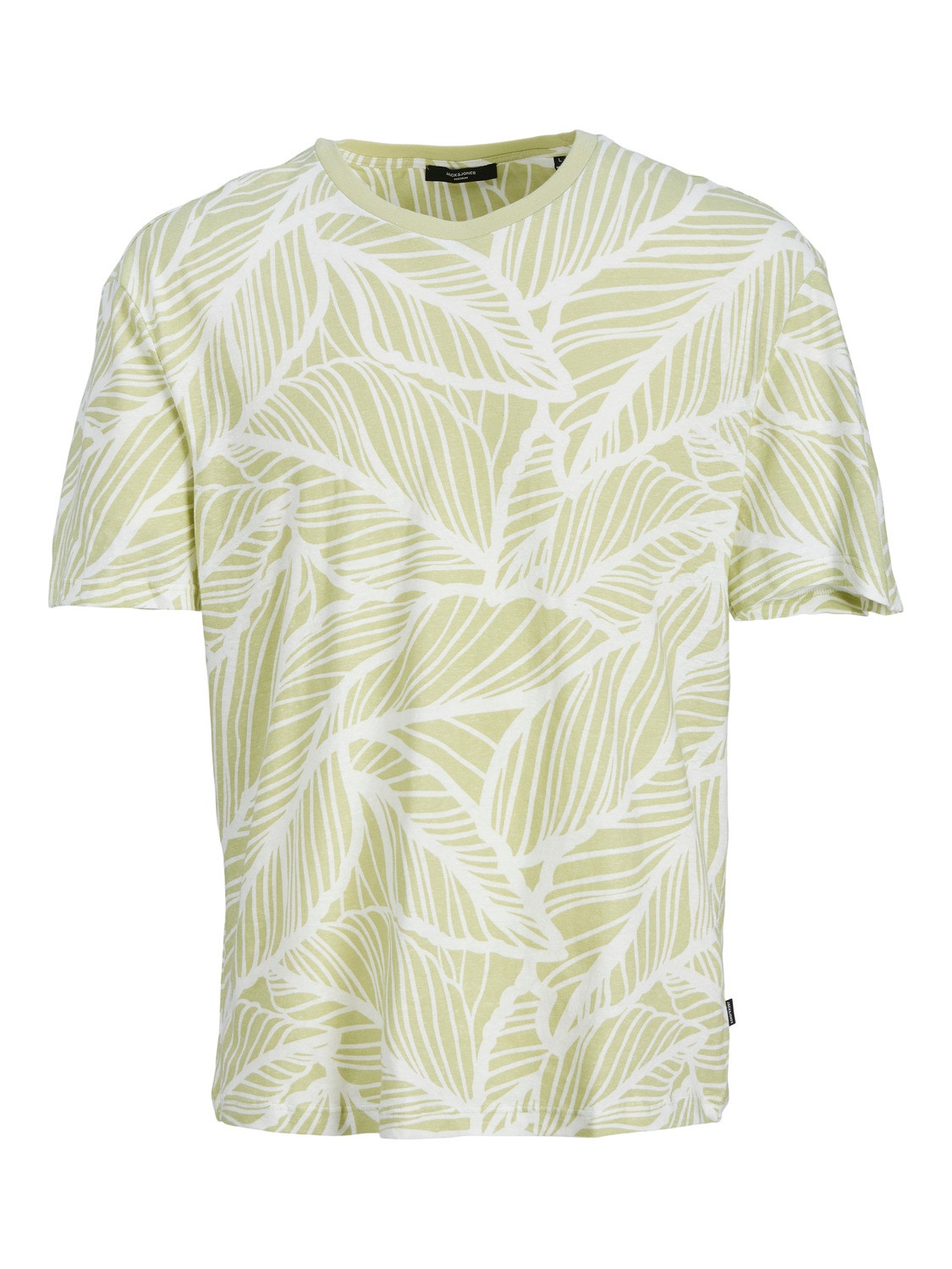 Jack & Jones T-shirt All Over Print Girocollo -Celadon Green - 12235972