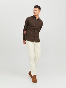 Jack & Jones Slim Fit Overhemd -Seal Brown - 12235974