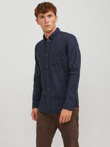 Jack & Jones Slim Fit Shirt -Navy Blazer - 12235974
