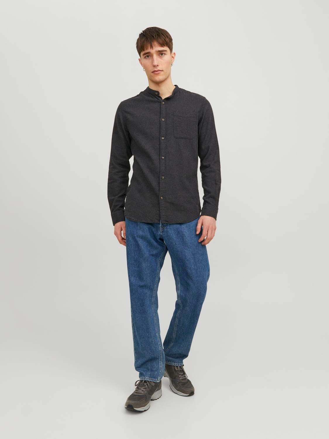 Jack & Jones Comfort Fit Casual shirt -Dark Grey Melange - 12235975