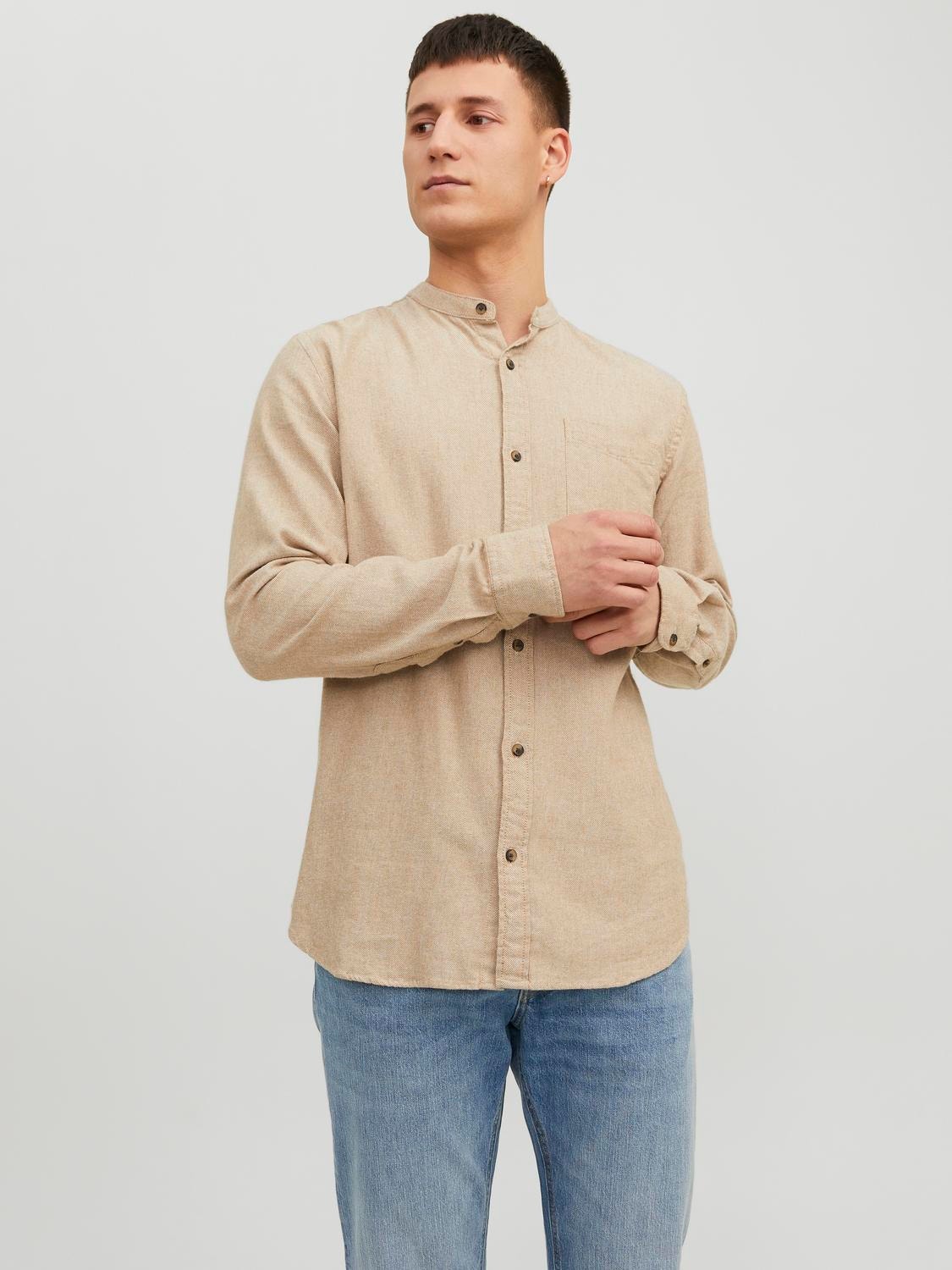 Jack & Jones Comfort Fit Casual overhemd -Oatmeal - 12235975