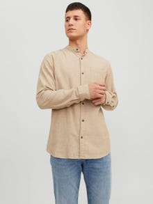 Jack & Jones Mugav lõige Vabaaja särk -Oatmeal - 12235975