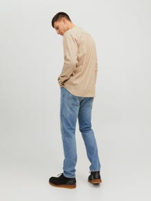 Jack & Jones Mugav lõige Vabaaja särk -Oatmeal - 12235975