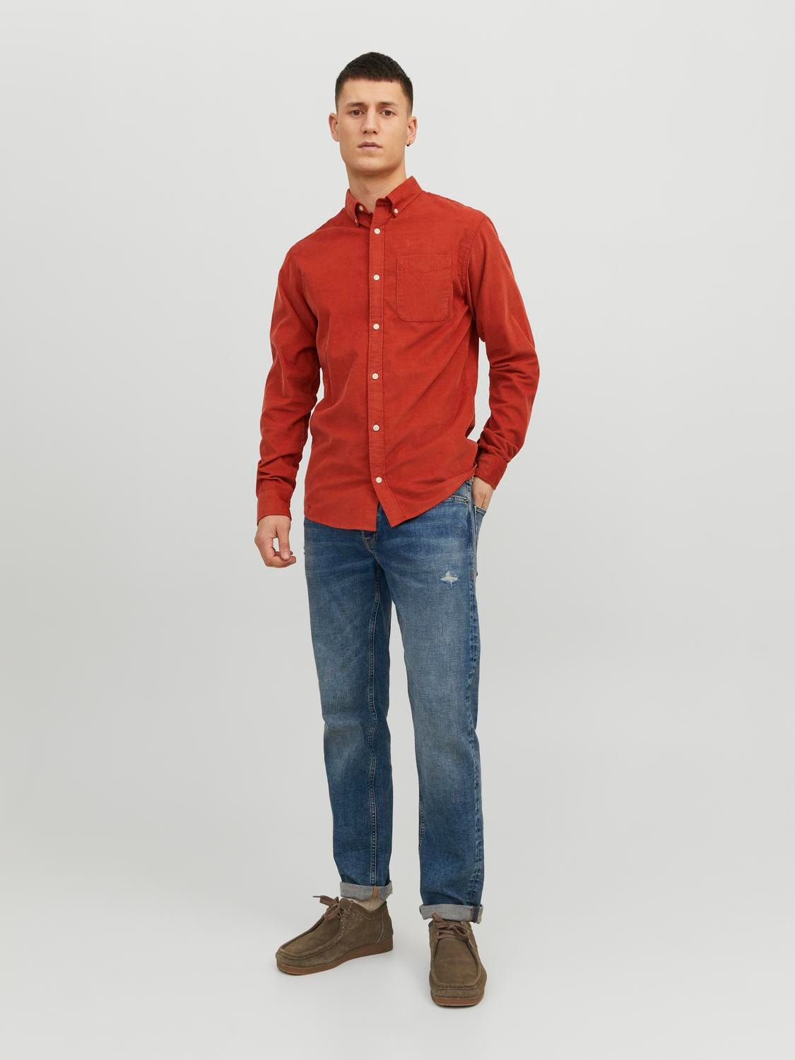 Jack & Jones Slim Fit Shirt -Cinnabar - 12235981