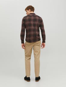 Jack & Jones Slim Fit Checked shirt -Seal Brown - 12235982