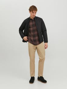 Jack & Jones Slim Fit Kockás ing -Seal Brown - 12235982