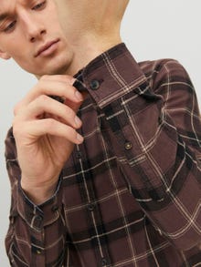 Jack & Jones Slim Fit Checked shirt -Seal Brown - 12235982