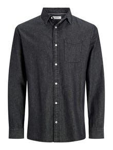 Jack & Jones Slim Fit Džinsiniai marškiniai -Black Denim - 12235984
