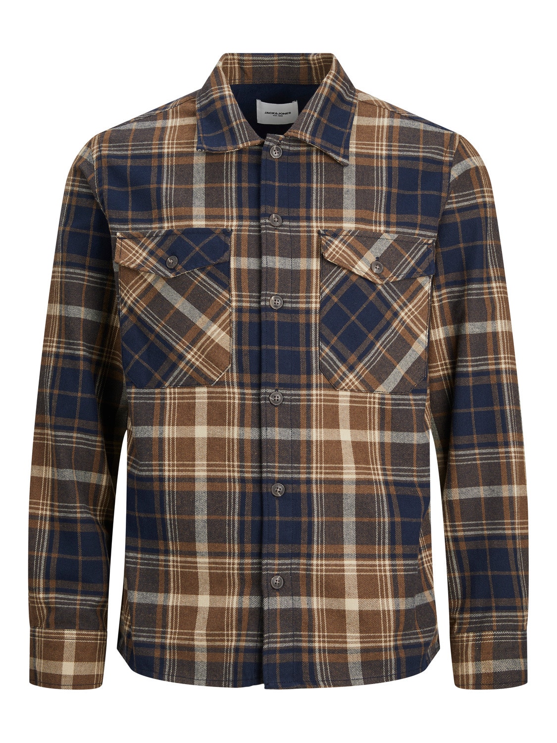 Jack & Jones Comfort Fit Checked shirt -Otter - 12235986