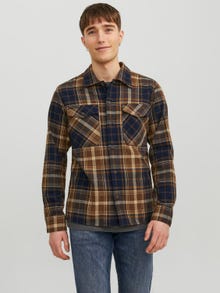 Jack & Jones Comfort Fit Rutig skjorta -Otter - 12235986