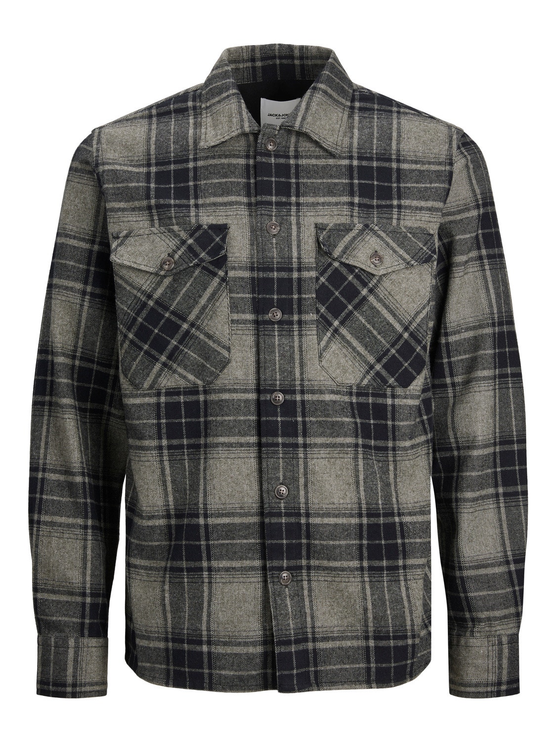 Jack & Jones Comfort Fit Rutete skjorte -Sedona Sage - 12235986