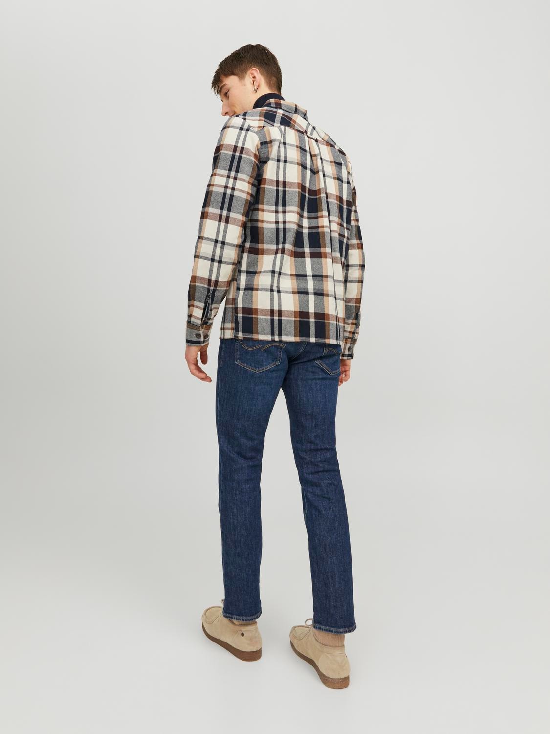 Jack & Jones Καρό -Cloud Dancer - 12235986