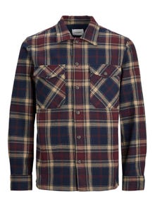 Jack & Jones Comfort Fit Ternet skjorte -Port Royale - 12235986
