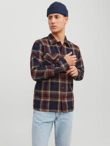 Jack & Jones Comfort Fit Rutig skjorta -Port Royale - 12235986