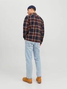 Jack & Jones Comfort Fit Rutete skjorte -Port Royale - 12235986