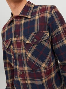 Jack & Jones Comfort Fit Koszula w kratę -Port Royale - 12235986