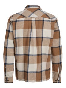 Jack & Jones Comfort Fit Rutig skjorta -Malt Ball - 12235986