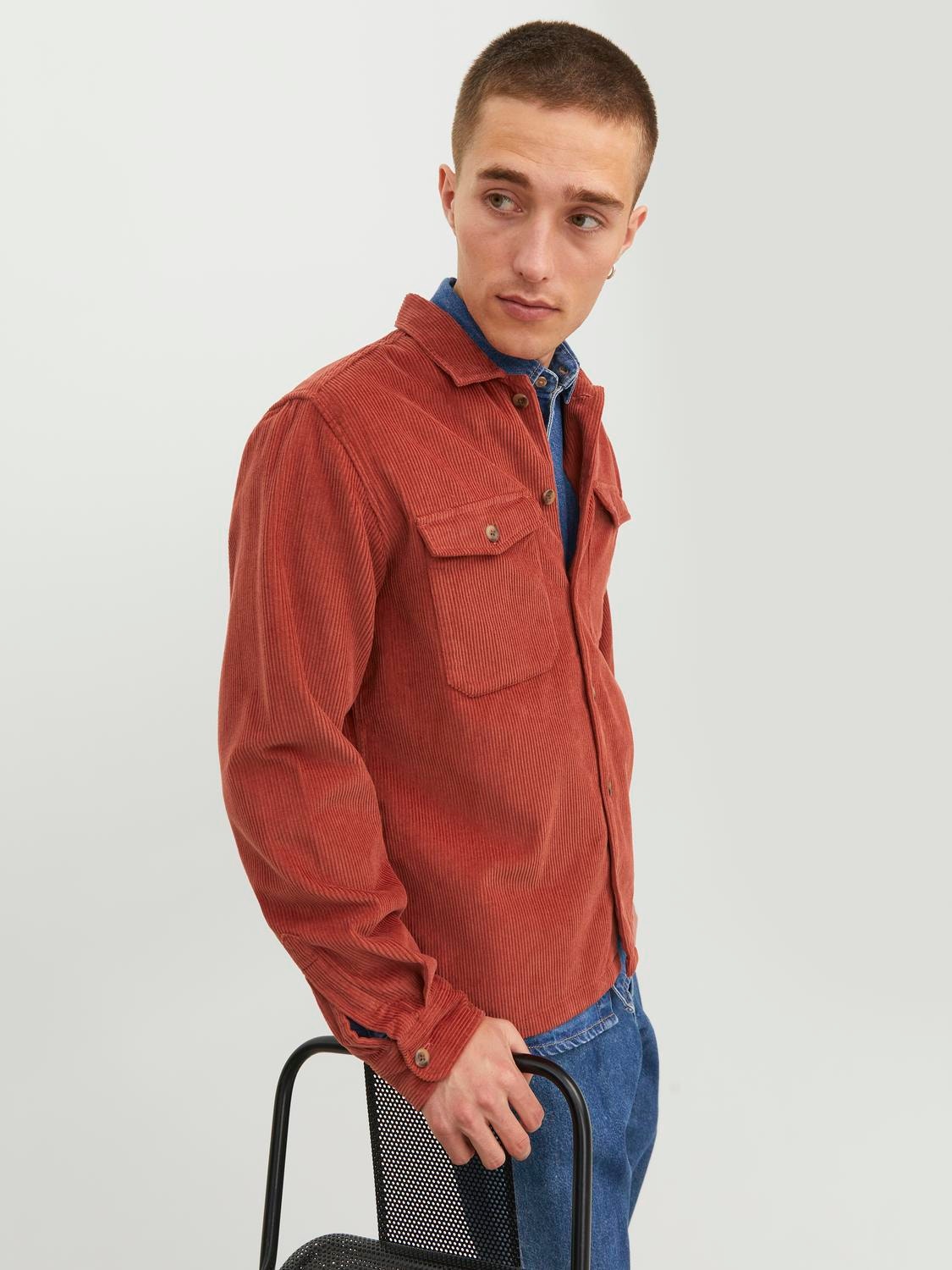 Jack & Jones Mugav lõige Pealispluus -Cinnabar - 12235991