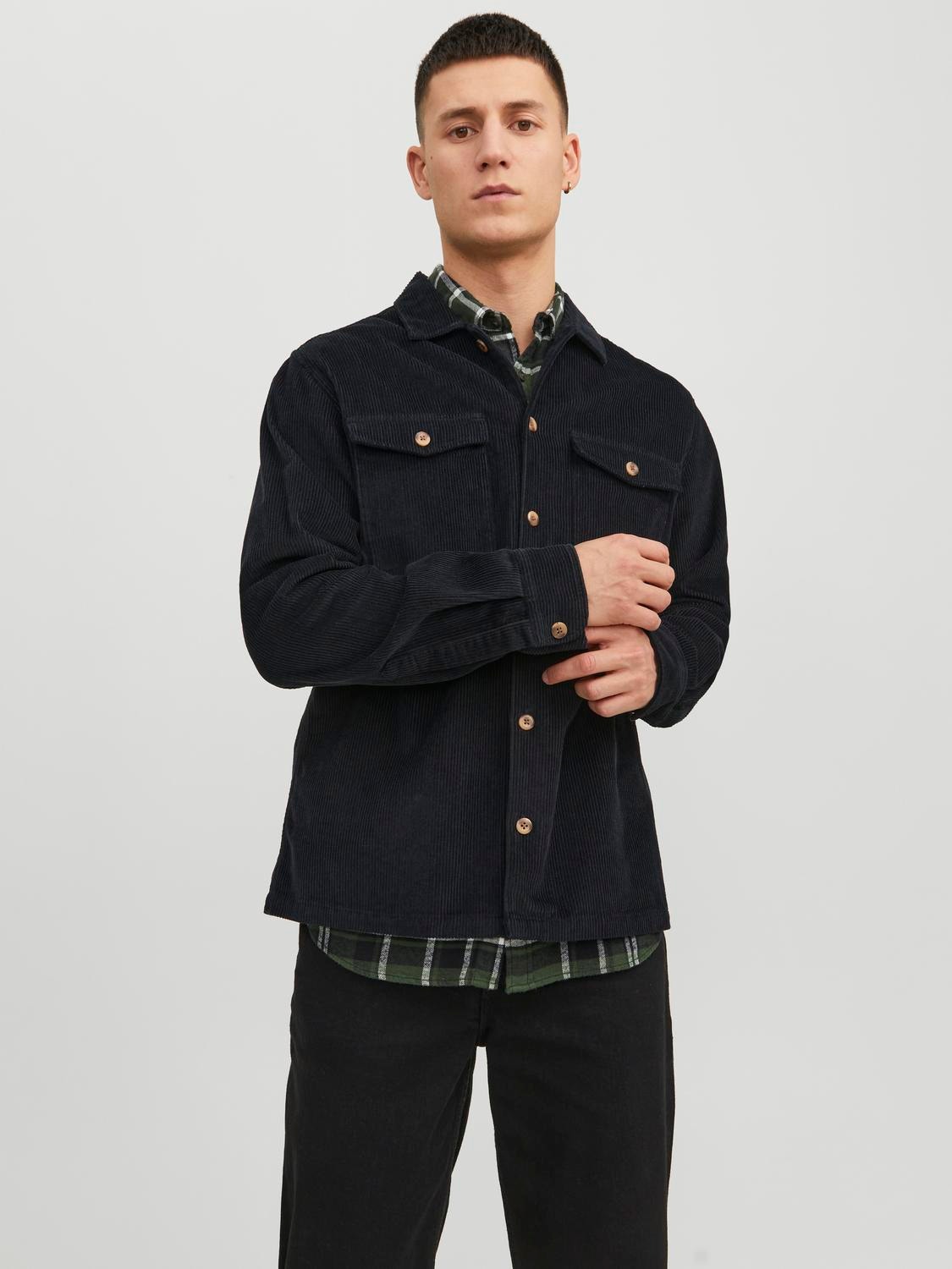 Jack & Jones Comfort Fit Overshirt -Black - 12235991