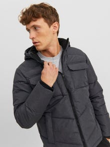Jack & Jones Puffer jacket -Dark Grey Melange - 12236044